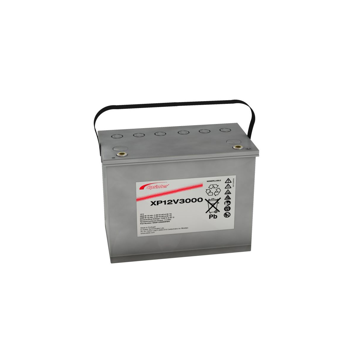 XP12V3000 Exide Sprinter | 12V 92,8Ah Blei-AGM Akku kaufen