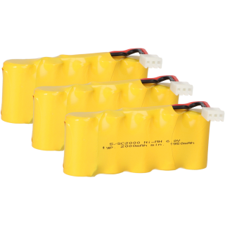 3x Akku für Bosch SOMFY K8 K10 K12 6V 2000mAh NiMH