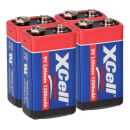 4x XCellLithium 9V Block Hochleistungs Batterien...