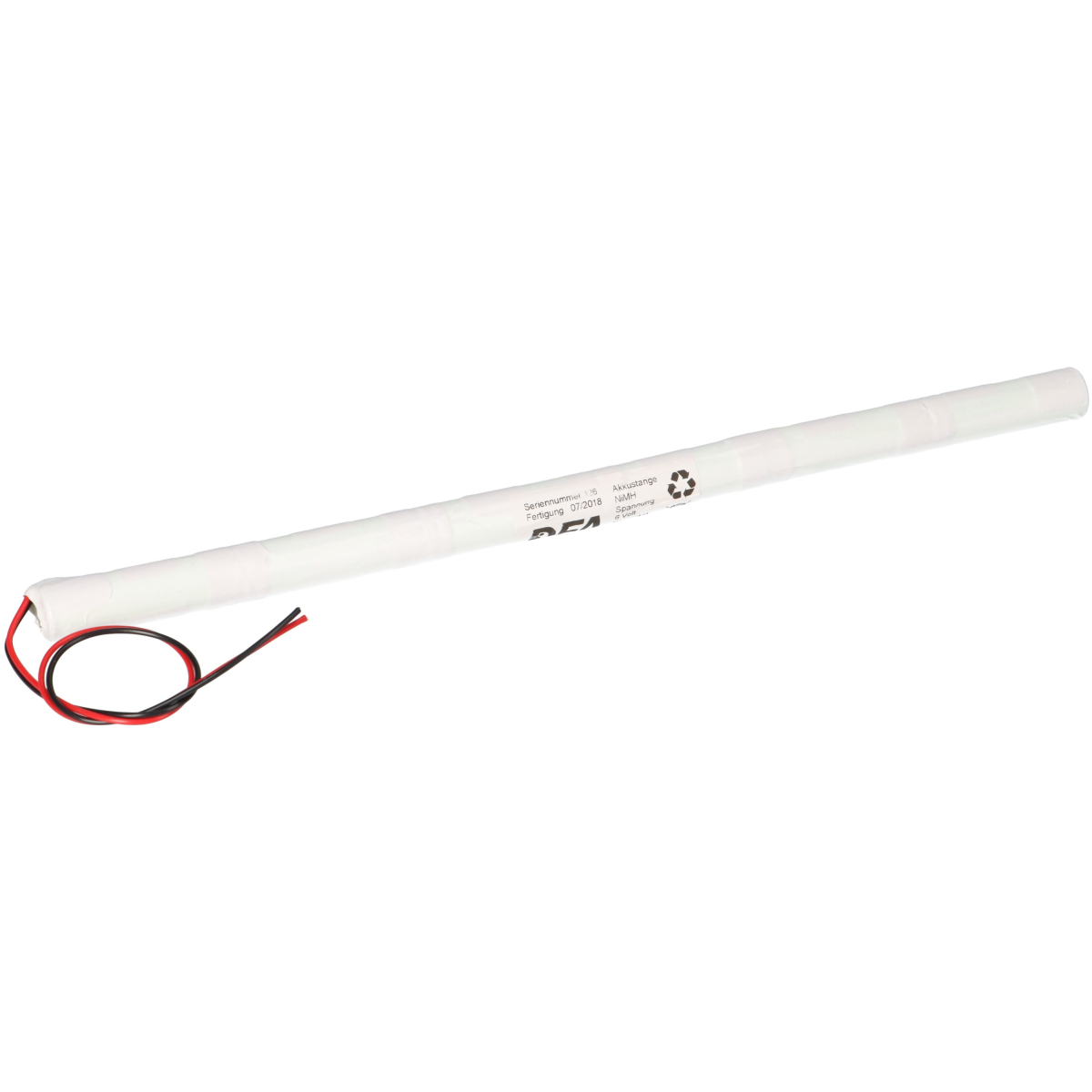 Akkustange NiMH 7,2V 1,8Ah AA Hochtemperatur Notlicht Kabel 20cm Notbeleuchtung L61NIMH1800