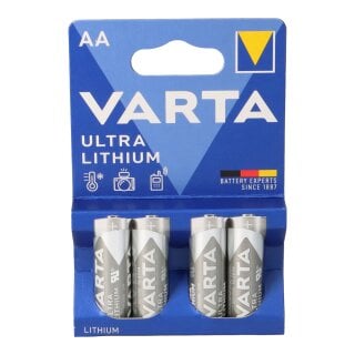 Varta Ultra Lithium Mignon Batterie 4er Blister AA 6106