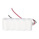 Akkupack 6V 2500 mAh C NiCd Notleuchten HT 20cm Kabel F51NICD2500