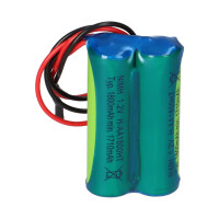 Notleuchten-Akku 2,4V 1800mAh NiMH F1x2 AA | F21NIMH1800 4