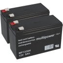 2x Multipower Blei-Akku MP1236H Pb 12V 9Ah Hochstrom,...