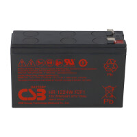 CSB HR1224W High-Rate AGM Bleiakku 12V 6Ah 24 W/Zelle bei 15
