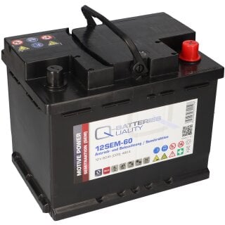 Q-Batteries 12SEM-60 12V 60Ah Semitraktionsbatterie