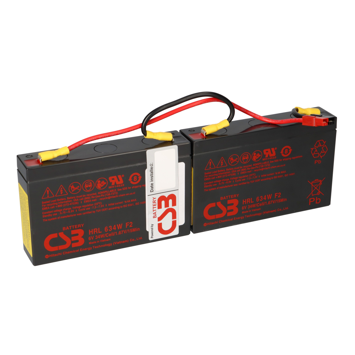CSB-SCD18 SCD18 kompatibler Akkusatz geeignet für APC RBC18 Plug & Play