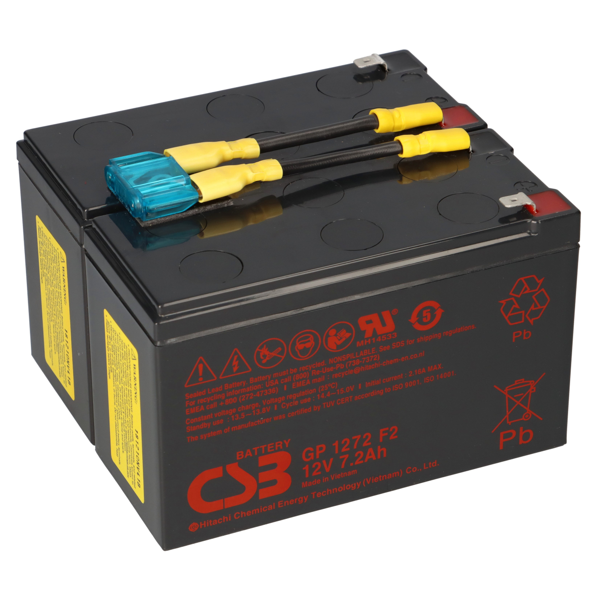CSB-SCD9 SCD9 kompatibler Akkusatz geeignet für APC RBC9 Plug & Play
