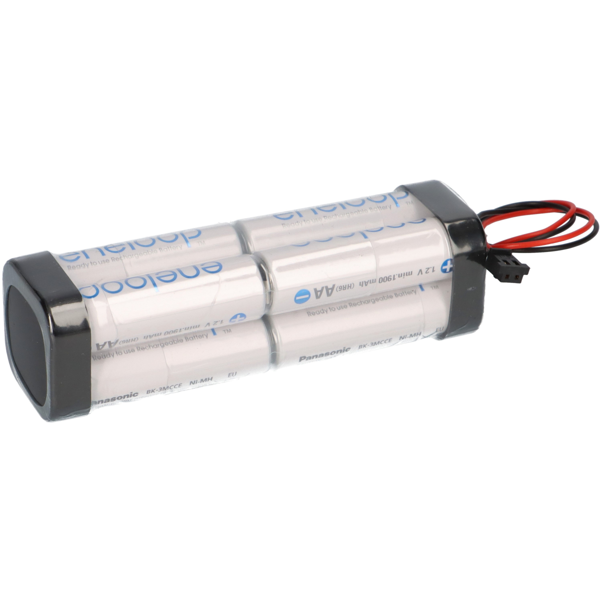 eneloop Akkupack 9,6V / 2000mAh - F2x2x2 passend für Graupner Zelle eneloop AA