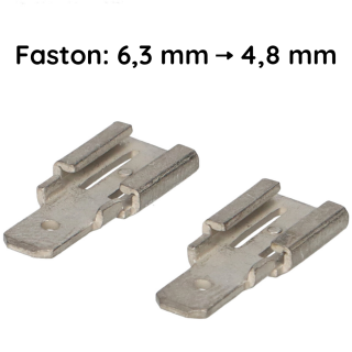 Faston Adapter von 6,3mm auf 4,8mm