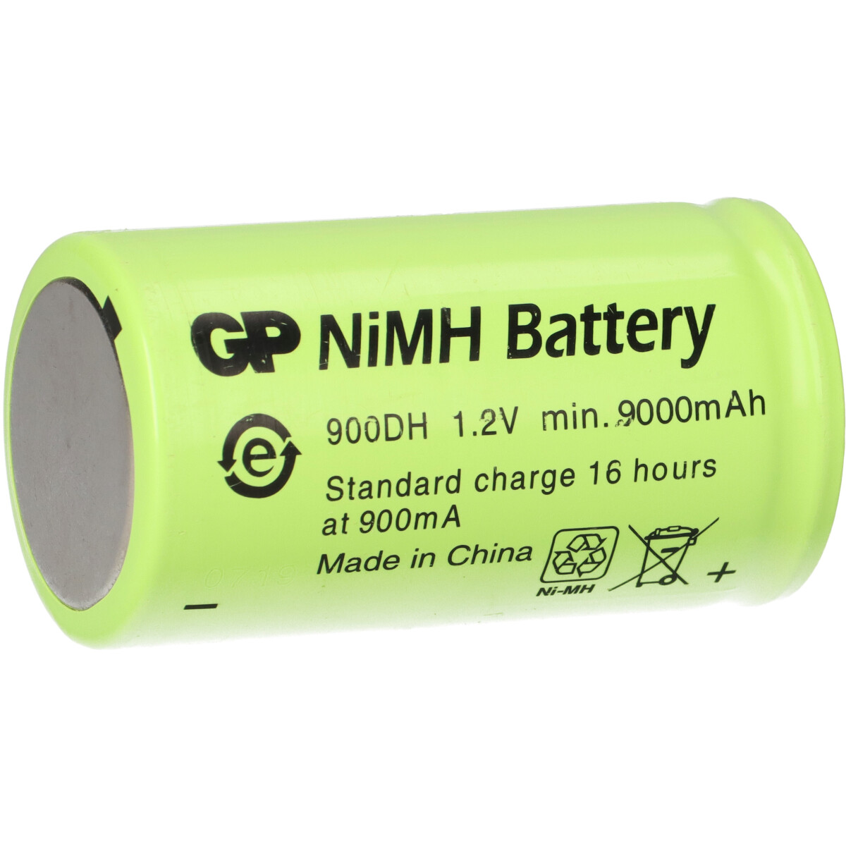 GP Akku D 1,2V / 9000mAh GP900DH-EB flattop - Hochstrom