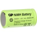 GP Akku D 1,2V 9000mAh GP900DH-EB flattop Hochstrom