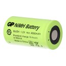 GP Akku D 1,2V / 9000mAh GP900DH-EB flattop - Hochstrom