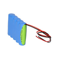 Notleuchtenakku 6V 1800mAh NiMH AA F1x5 | 20cm Kabel 7