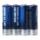 Q-Batteries Mignon AA LR06 1,5V Alkaline Batterien 4er Folie