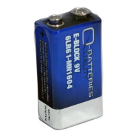 Q-Batteries 9V Block 6LR61 Alkaline Batt gallery