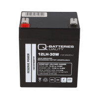 Q-Batteries 12LH-30W 12 V 5 Ah / 30 W AGM Hochstrom-USV-Akku