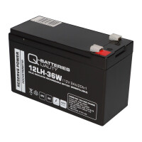 Q-Batteries 12LH-36W 12 V 9 Ah / 36 W AGM Hochstrom-USV-Akku