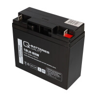 Q-Batteries 12LH-80W 12 V 20 Ah / 80 W AGM Hochstrom-USV-Akk