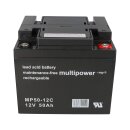 4 x 12V 50Ah Blei AGM Multipower