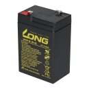 Kung Long Akku WP4.5-6 AGM Blei Vlies 6 Volt 4,5Ah mit Faston 4,8mm