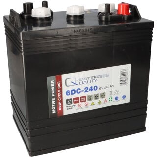 Q-Batteries 6DC-240 6V 240Ah Deep Cycle Traktionsbatterie