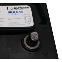 Q-Batteries 6DC-260 6 V 260 Ah (C20) Deep-Cycle-Traktionsbat