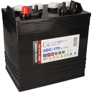 Q-Batteries 8DC-170 8V 170Ah Deep Cycle Traktionsbatterie