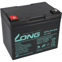 Kung Long Akku 12V 34Ah Pb Batterie Bleigel WPL34-12N Longli