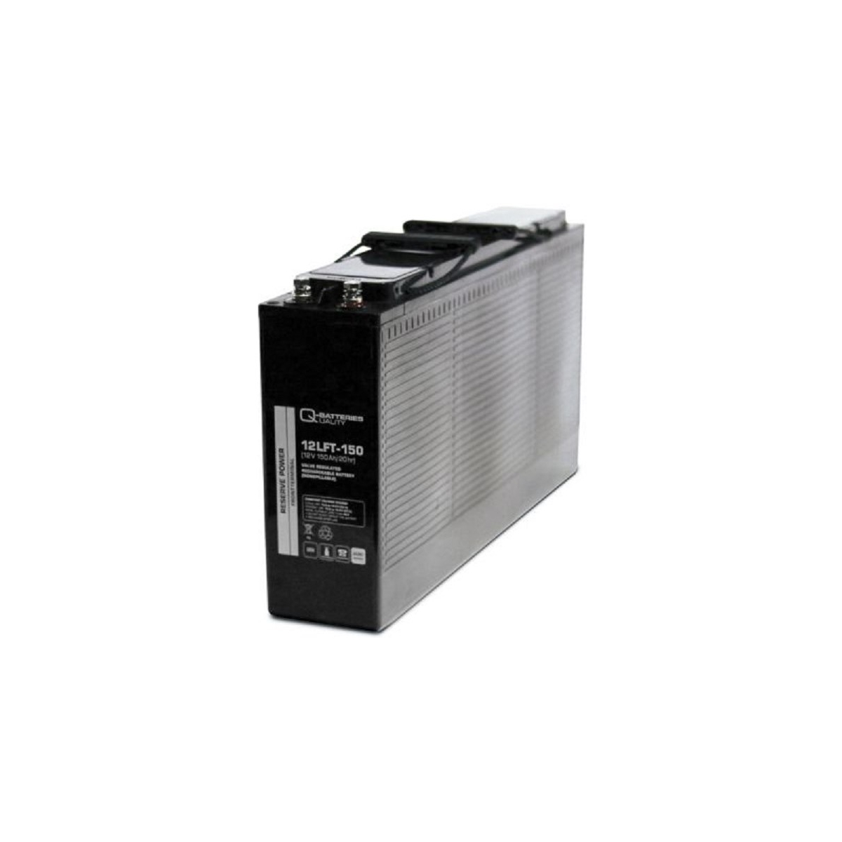 Q-Batteries 12LFT-150 12V 150Ah AGM Frontterminal Blei Akku 10-Jahrestyp VRLA