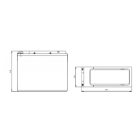 Q-Batteries 12LFT-55 12 V 57 Ah AGM Frontterminal-Akku Front