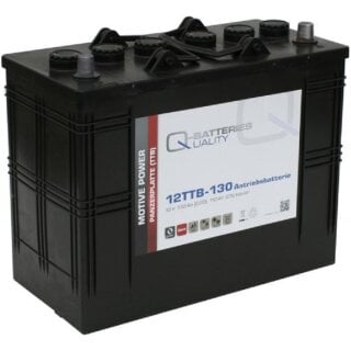 Q-Batteries 12TTB-130 12V 130Ah (C20) geschlossene Blockbatterie, positive Röhrchenplatte