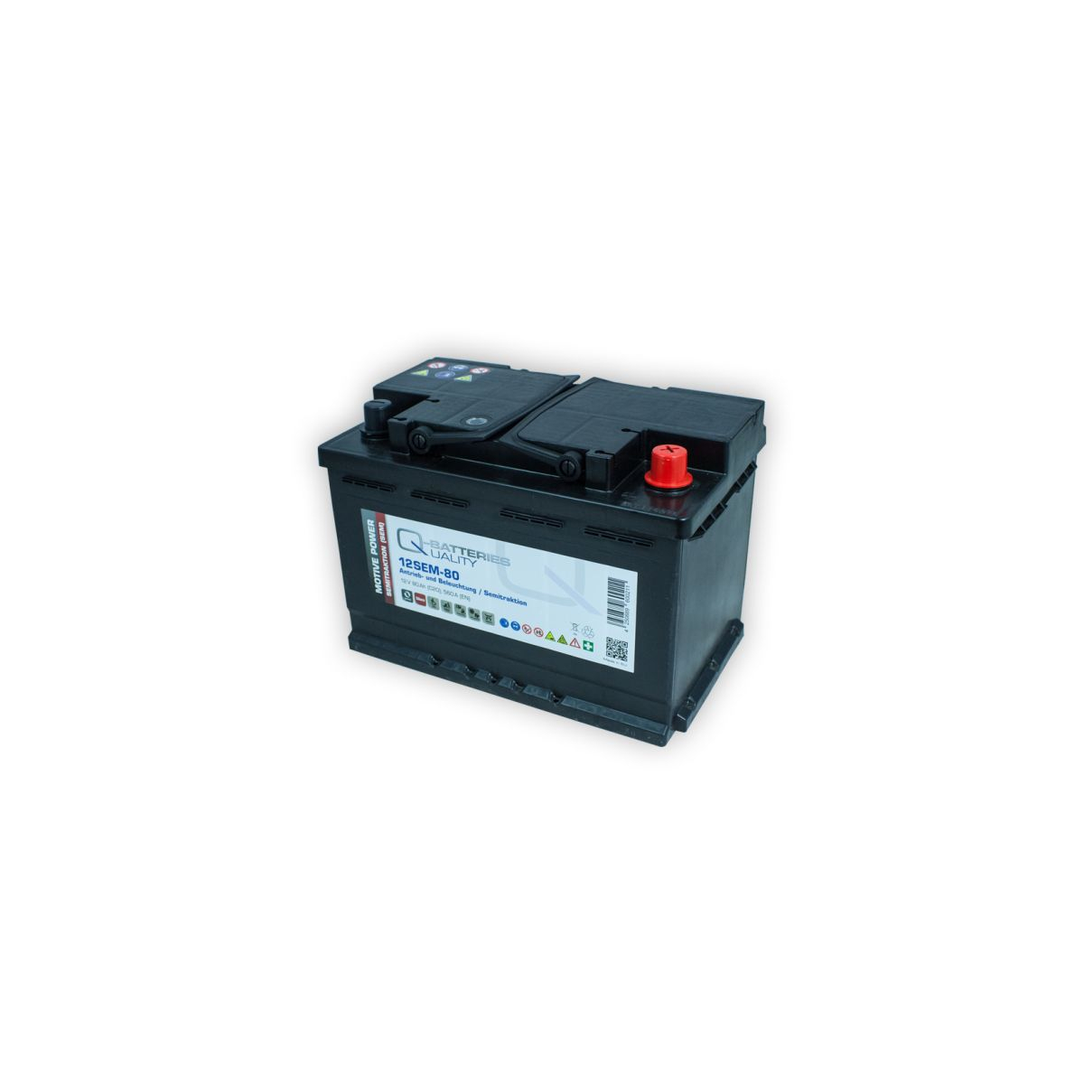 Versorgungsbatterie 12V 80Ah Antrieb Solar Wohnmobil Boot Mover Schiff Batterie kompatibel zu FF 12 060, 956 01, 956 02, LFD70