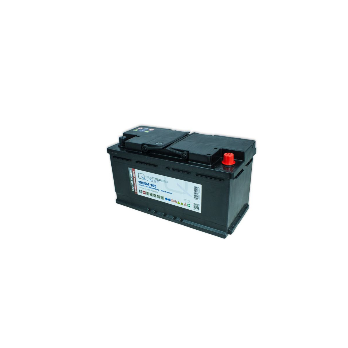 Versorgungsbatterie 12V 105Ah Solar Wohnmobil Boot Mover Schiff Batterie 100AH kompatibel zu FF 12 080 1, 957 51, 957 52, LFD90