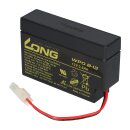 Kung Long WP 0.8-12 12V 0,8Ah AMP Stecker AGM Blei Batterie