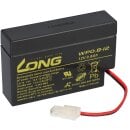 Kung Long WP 0.8-12 12V 0,8Ah LONG AMP Stecker AGM Blei...