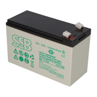 SSB Battery SBL7.2-12L AGM Bleiakku 12 V 7,2 Ah T2/Faston 6,