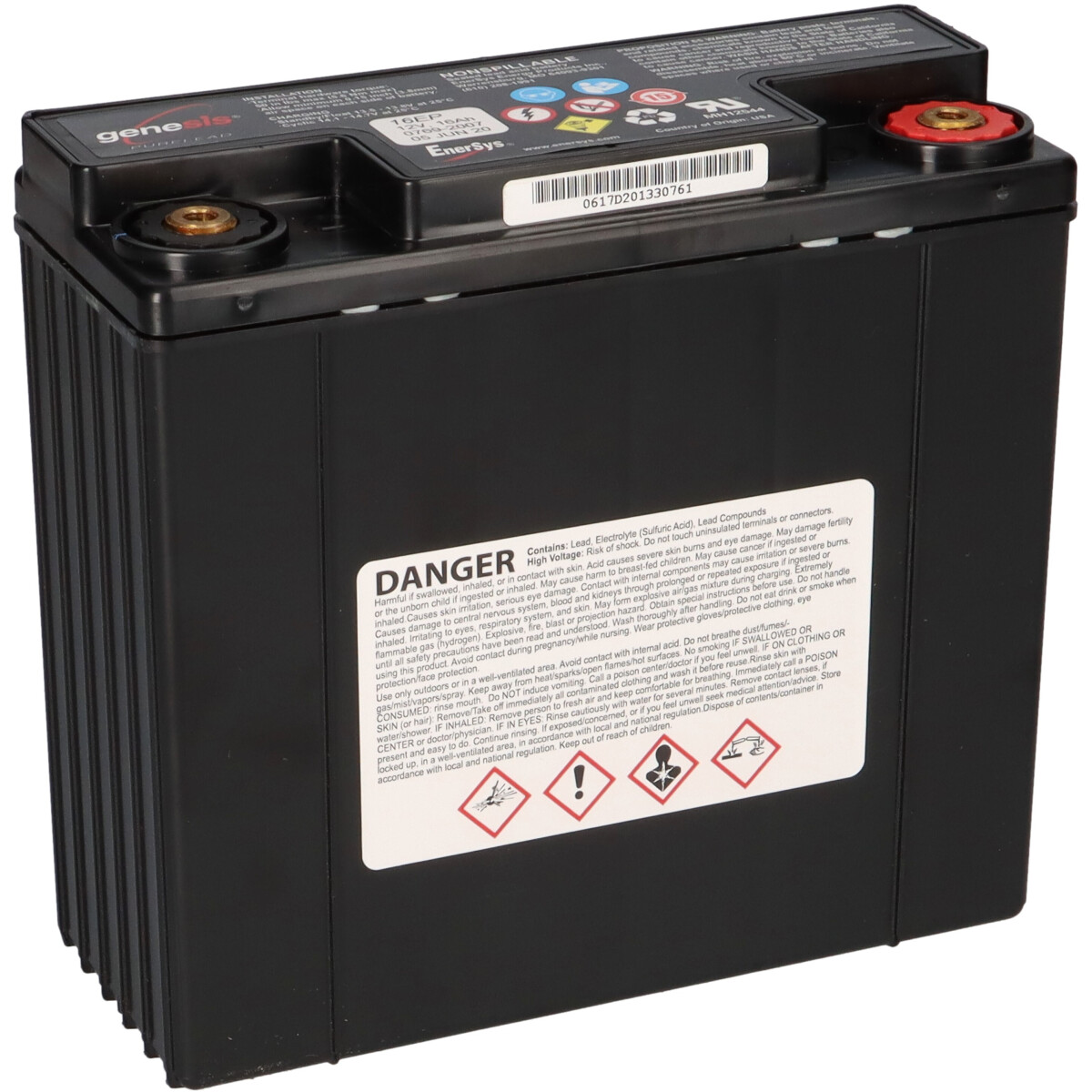 EnerSys Genesis 12EP16 / G16EP Reinblei-Akku 12V 16Ah – M6-Innengewinde