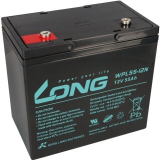 Kung Long Akku 12V 55Ah Pb Batterie Bleigel WPL55-12N Longlife