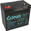 Kung Long Akku 12V 55Ah Pb Batterie Bleigel WPL55-12N Longlife