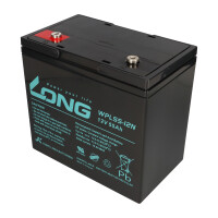 Kung Long WPL55-12N 12V 55Ah AGM Bleiakku M6 Longlife 7