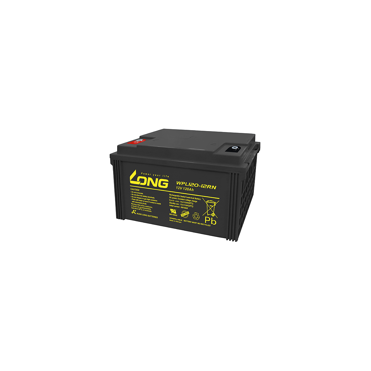 Kung Long Akku 12V 120Ah Pb Batterie Bleigel WPL120-12RN Longlife