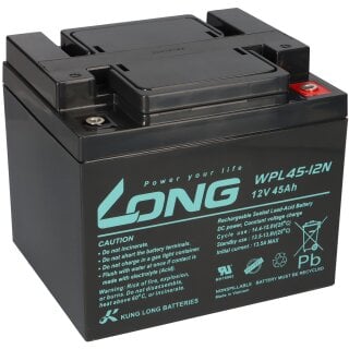 Kung Long Akku 12V 45Ah Pb Batterie Bleigel WPL45-12N Longlife