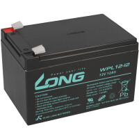 Kung Long Akku 12V 12Ah Pb Batterie Bleigel WPL12-12 Longlif