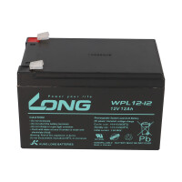 Kung Long WPL12-12 12V 12Ah AGM Bleiakku F2 6,3mm Longlife 3