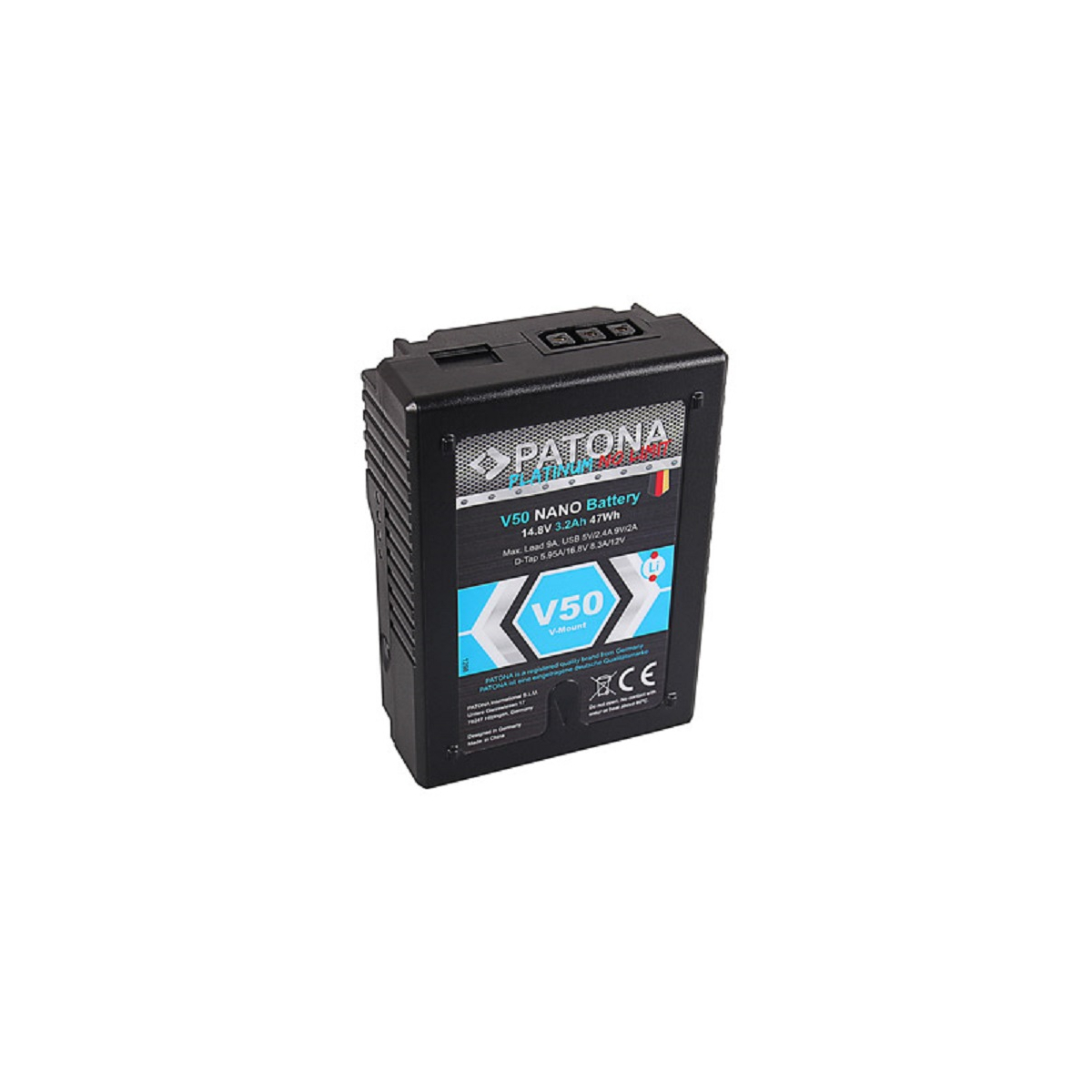Patona Platinum V50 NANO V-Mount Akku D-Tap