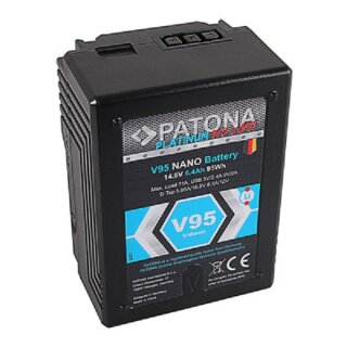 Patona Platinum V95 NANO V-Mount Akku  D-Tap