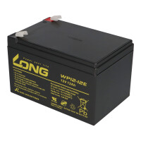 Kung Long WP12-12E 12V 12Ah AGM Bleiakku F2 6,3mm zyklenfest