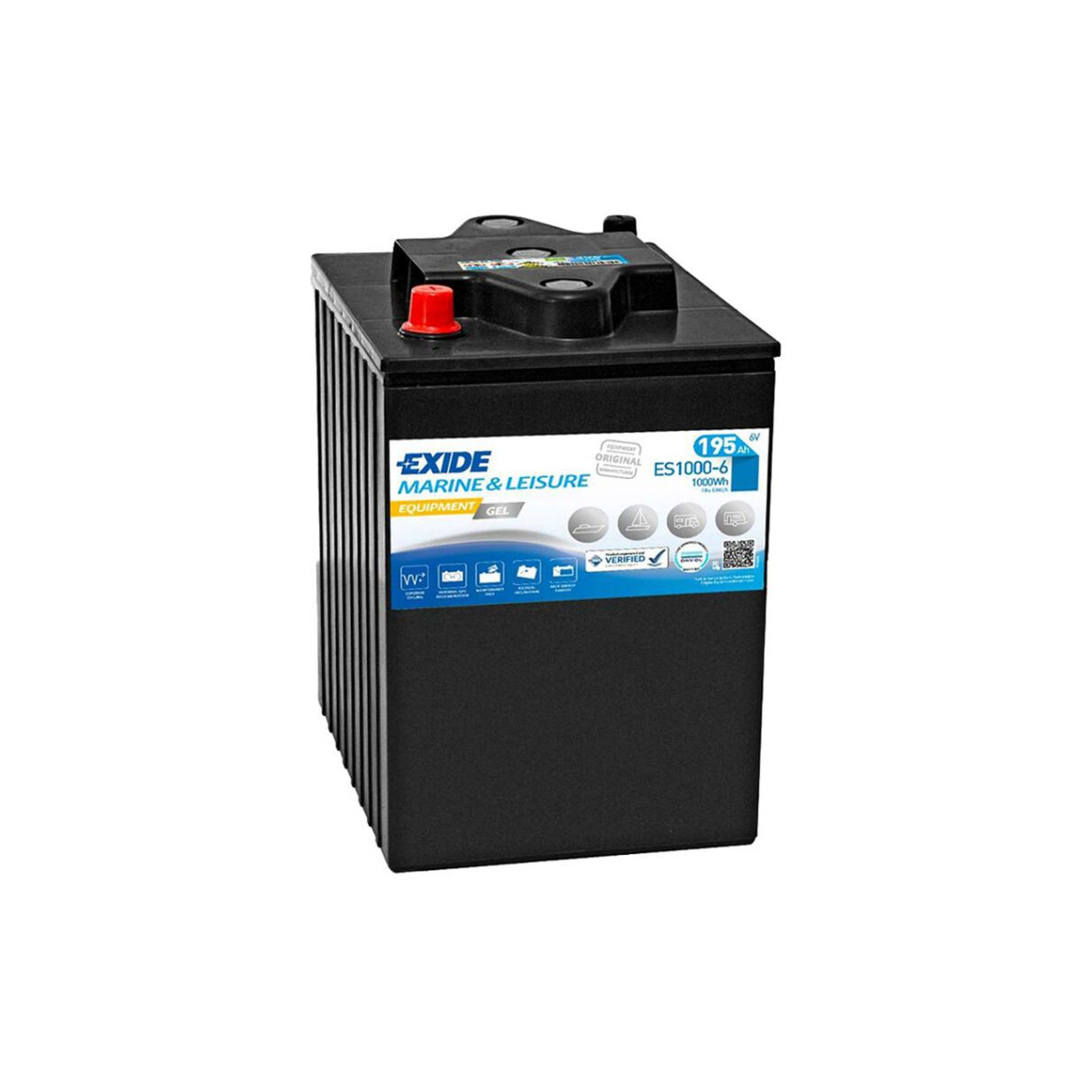 Versorgungsbatterie Exide ES1000-6 (passend für G180/6) 6V 190Ah Bleigel Akku VRLA