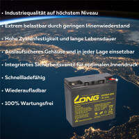 Kung Long WP22-12N 12V 22Ah Batterie AGM Blei Akku wartungsf